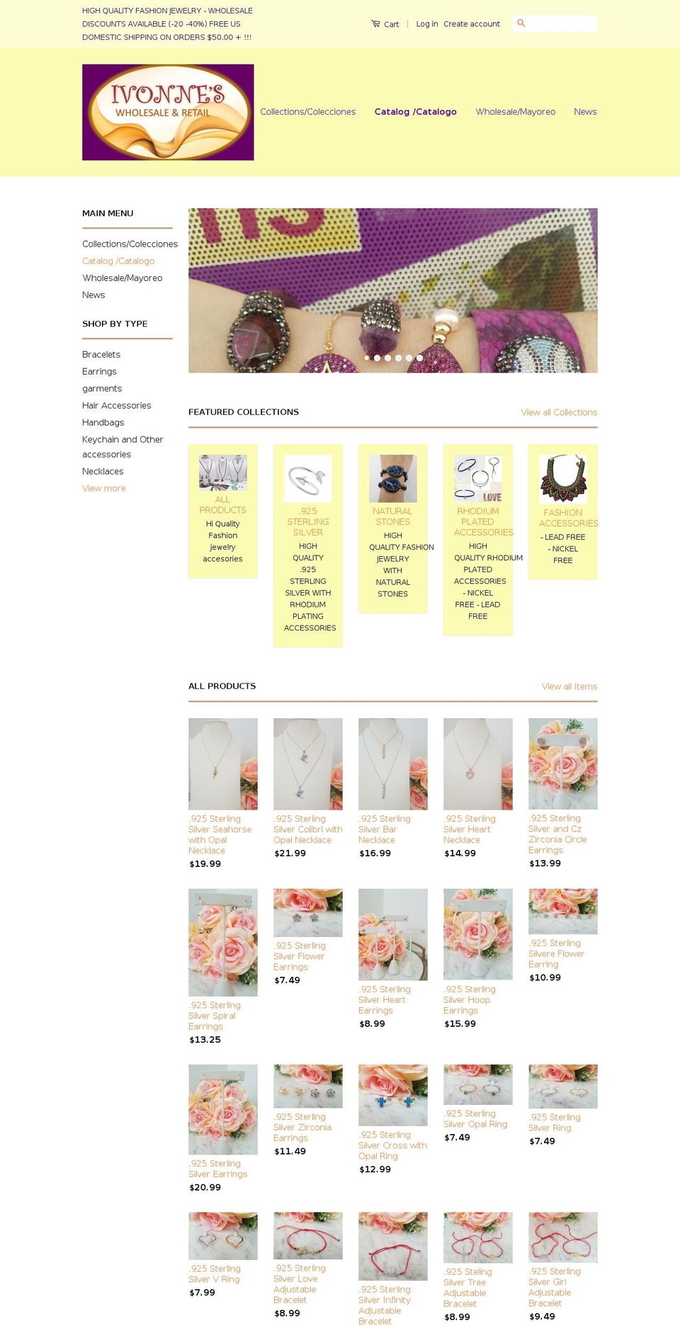 ivonnesfashions.com — Shopify storefront screenshot