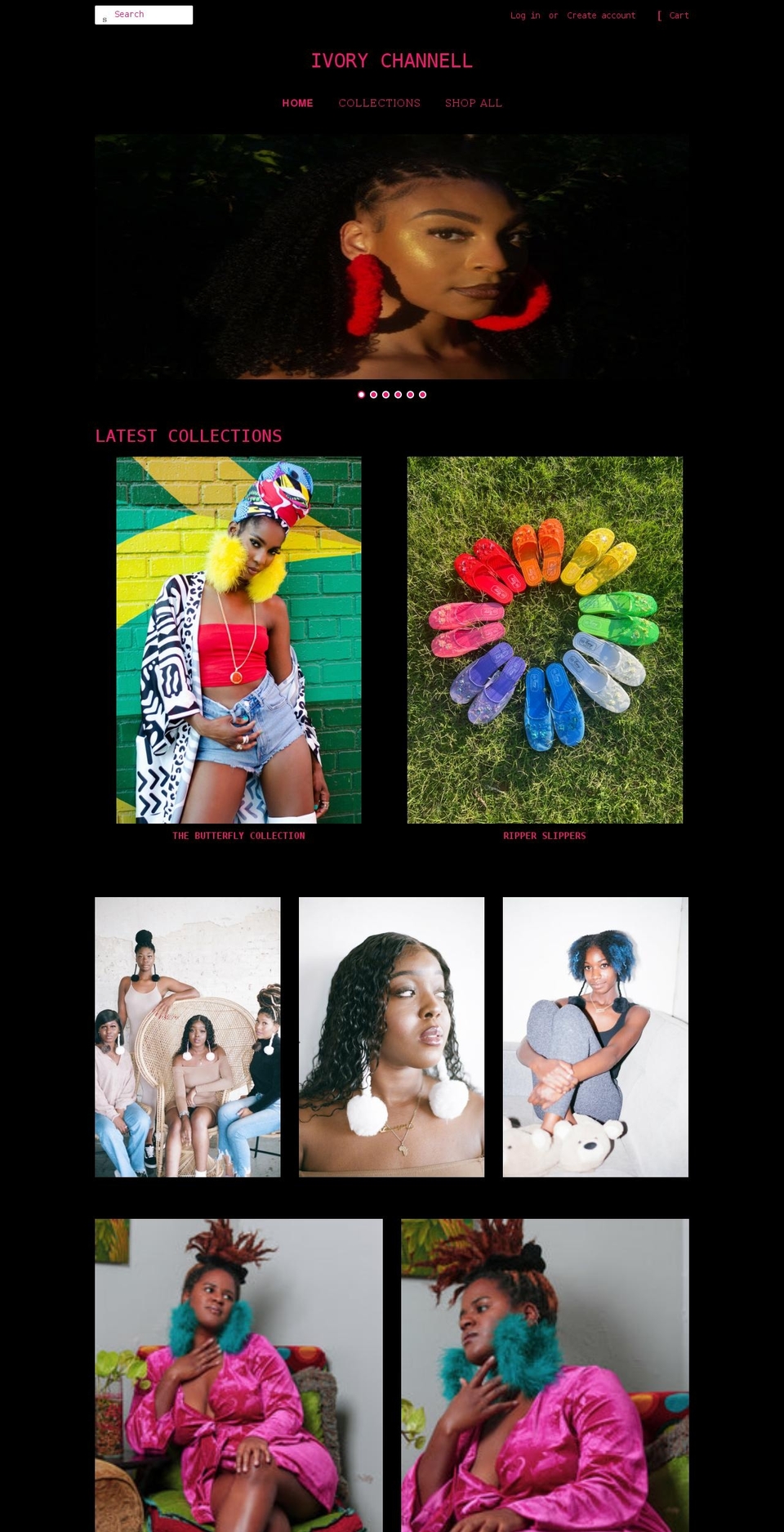 ivorychannell.shop shopify website screenshot