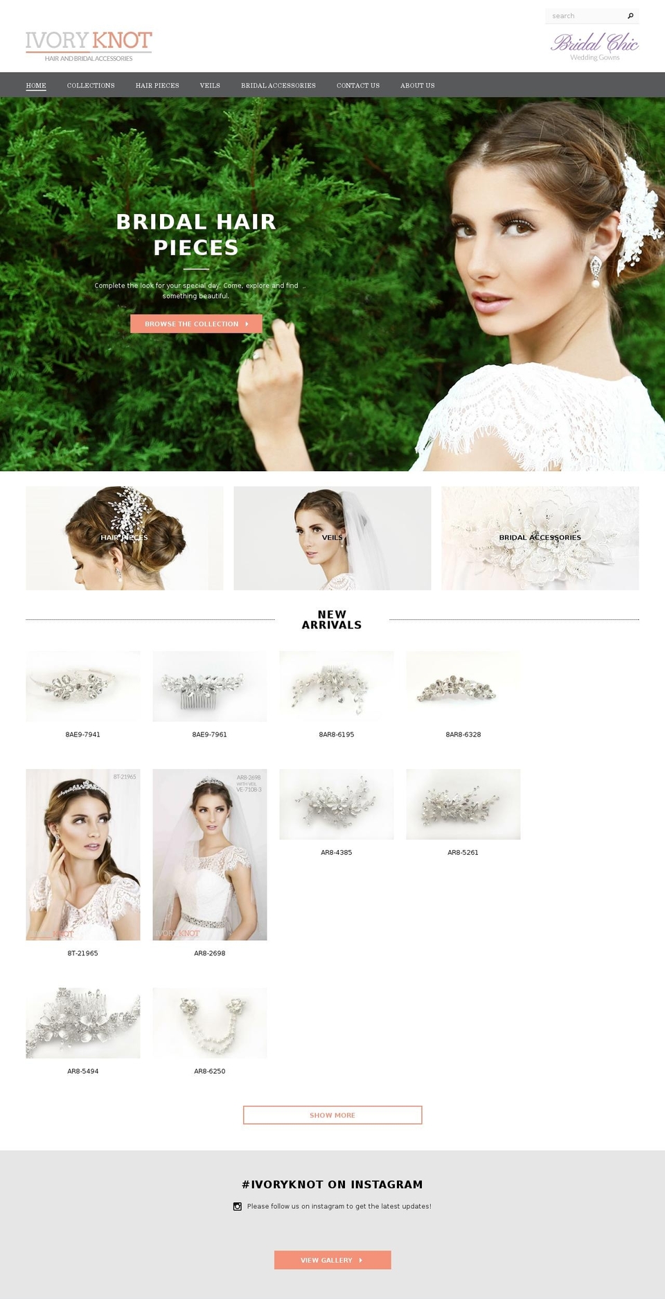 ivoryknot.com shopify website screenshot