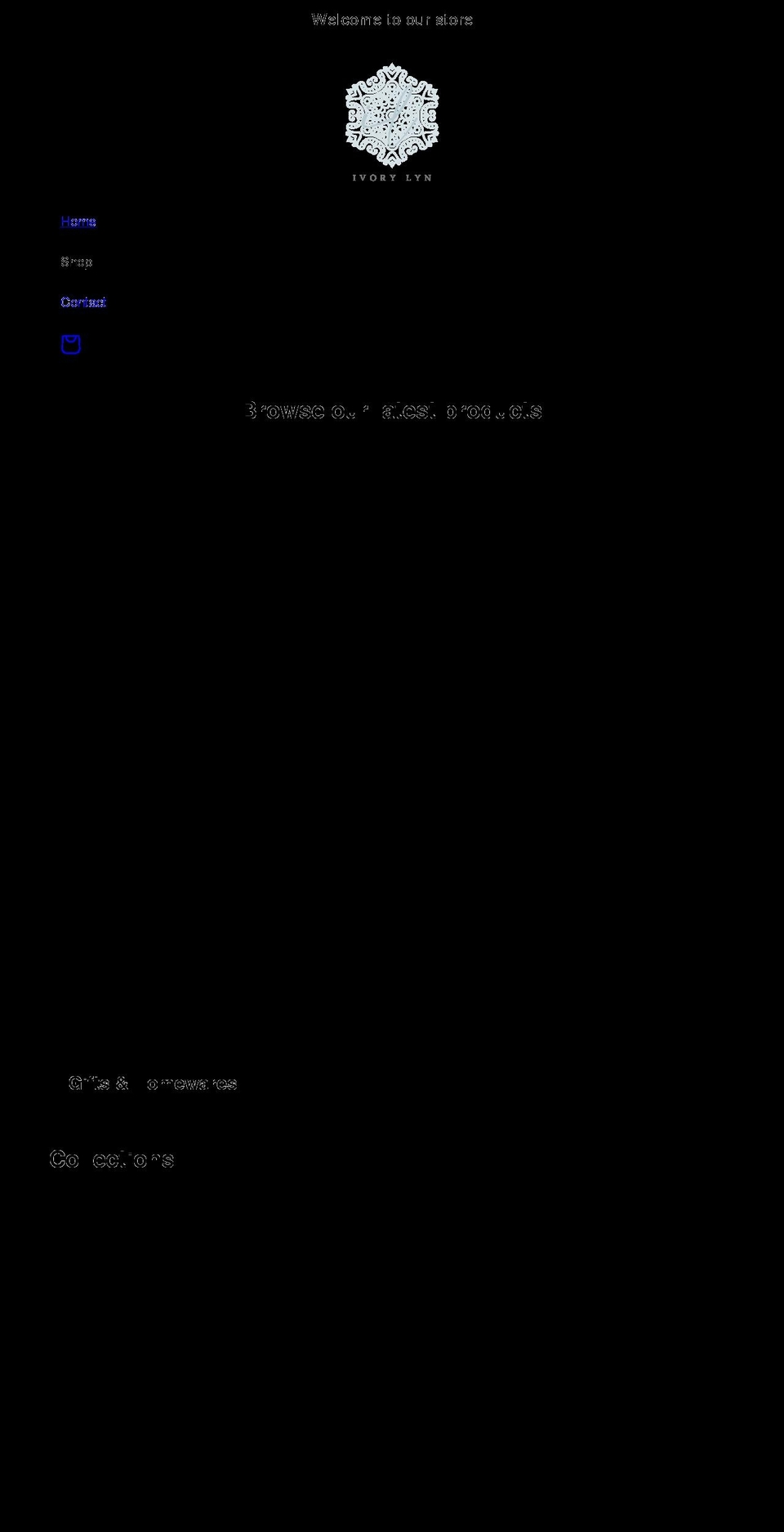 ivorylyn.com shopify website screenshot