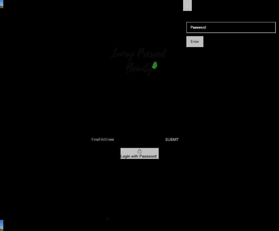ivorypressedbeauty.com shopify website screenshot