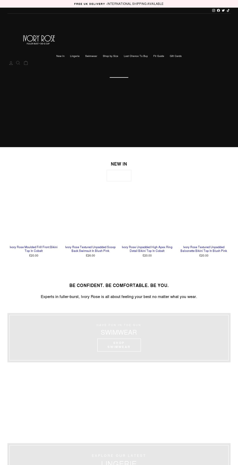 ivoryrose.com shopify website screenshot