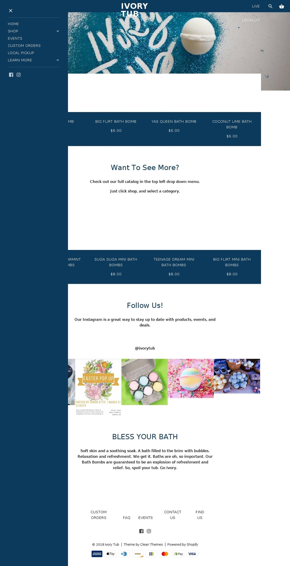 ivorytub.com shopify website screenshot