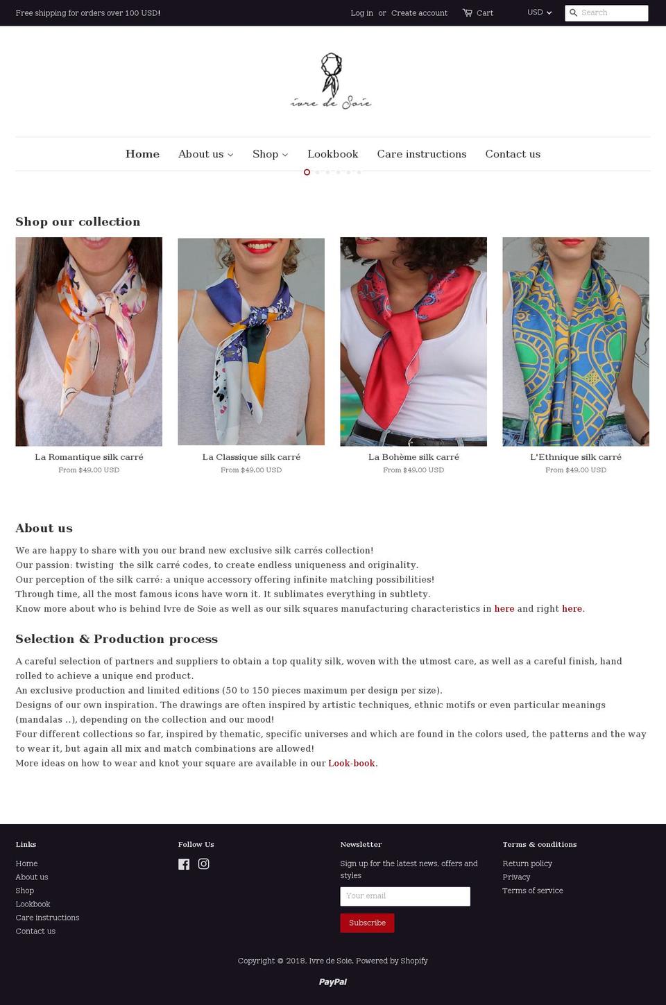 ivredesoie.com — Shopify storefront screenshot