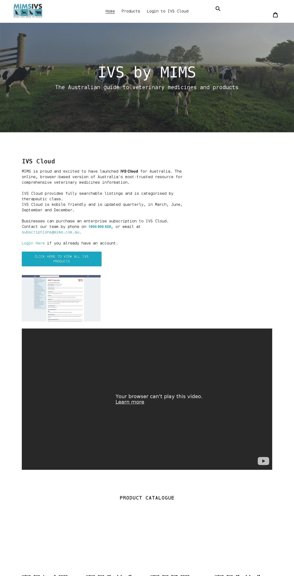 ivs.com.au shopify website screenshot
