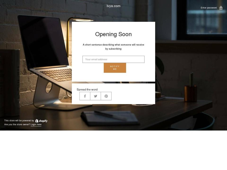 ivya-v Shopify theme site example ivya.com