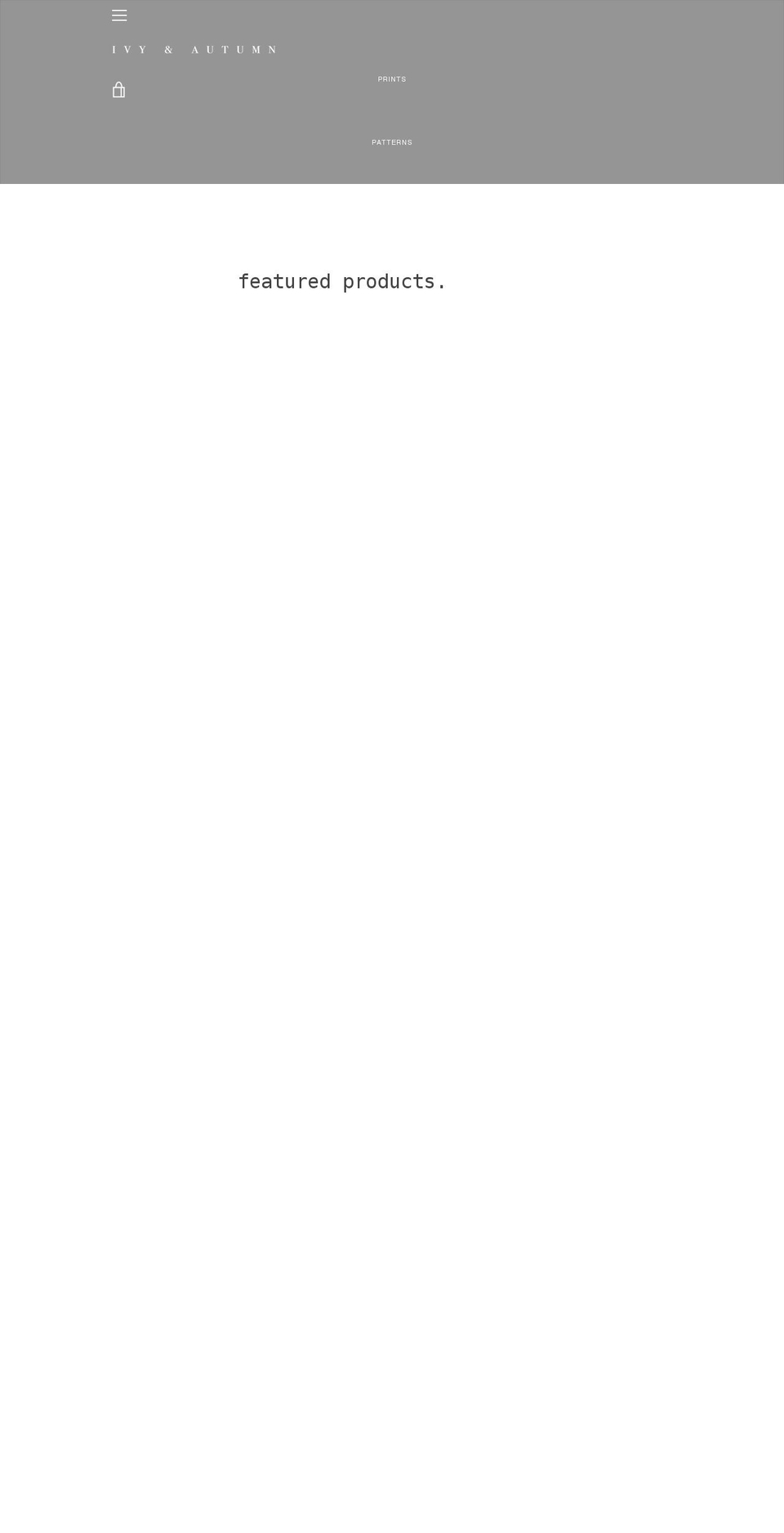ivyandautumn.com — Shopify storefront screenshot
