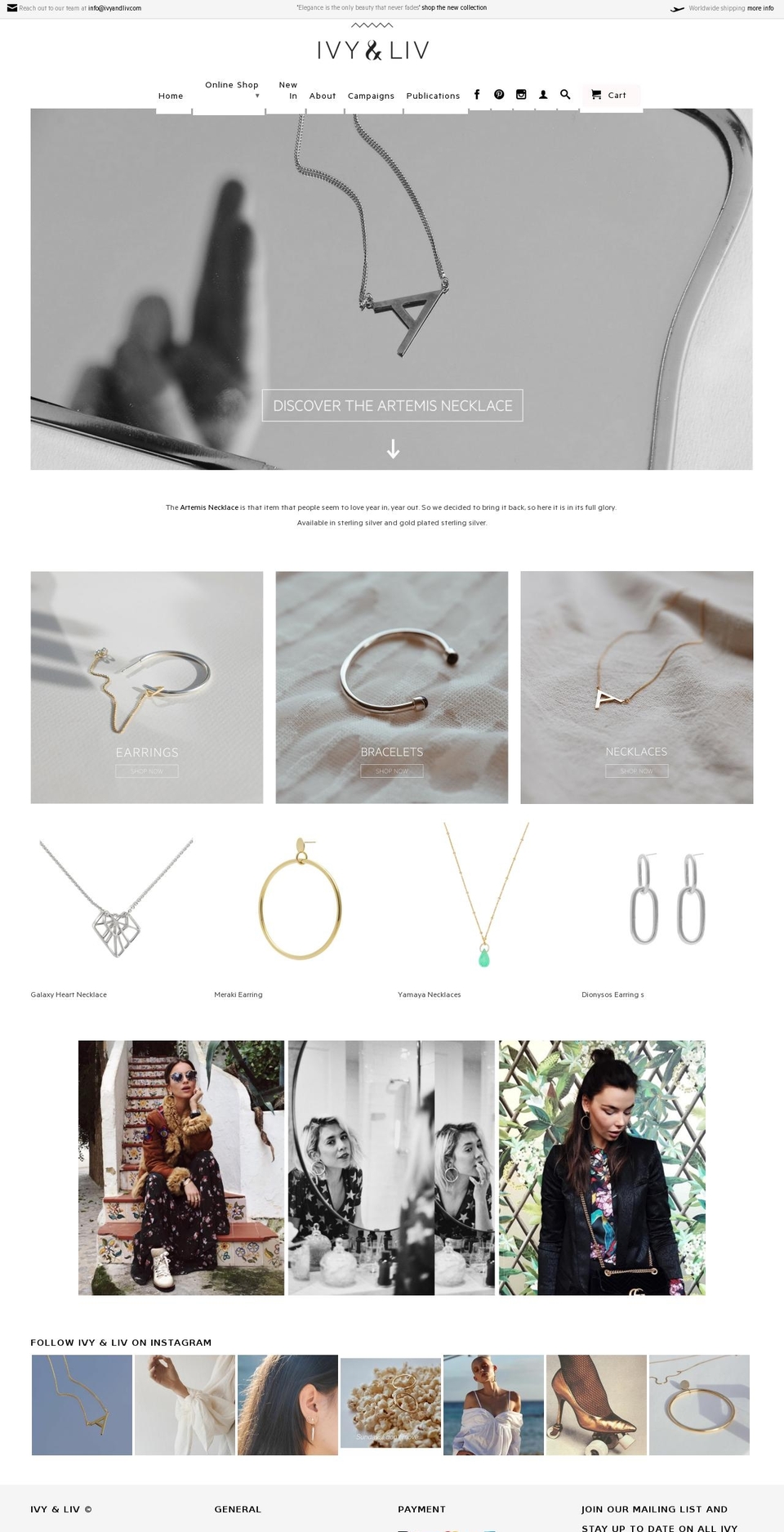 ivyandliv.com shopify website screenshot