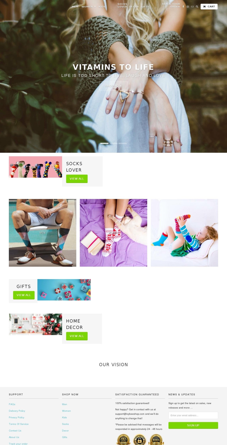 ivybeeshop.com — Shopify storefront screenshot