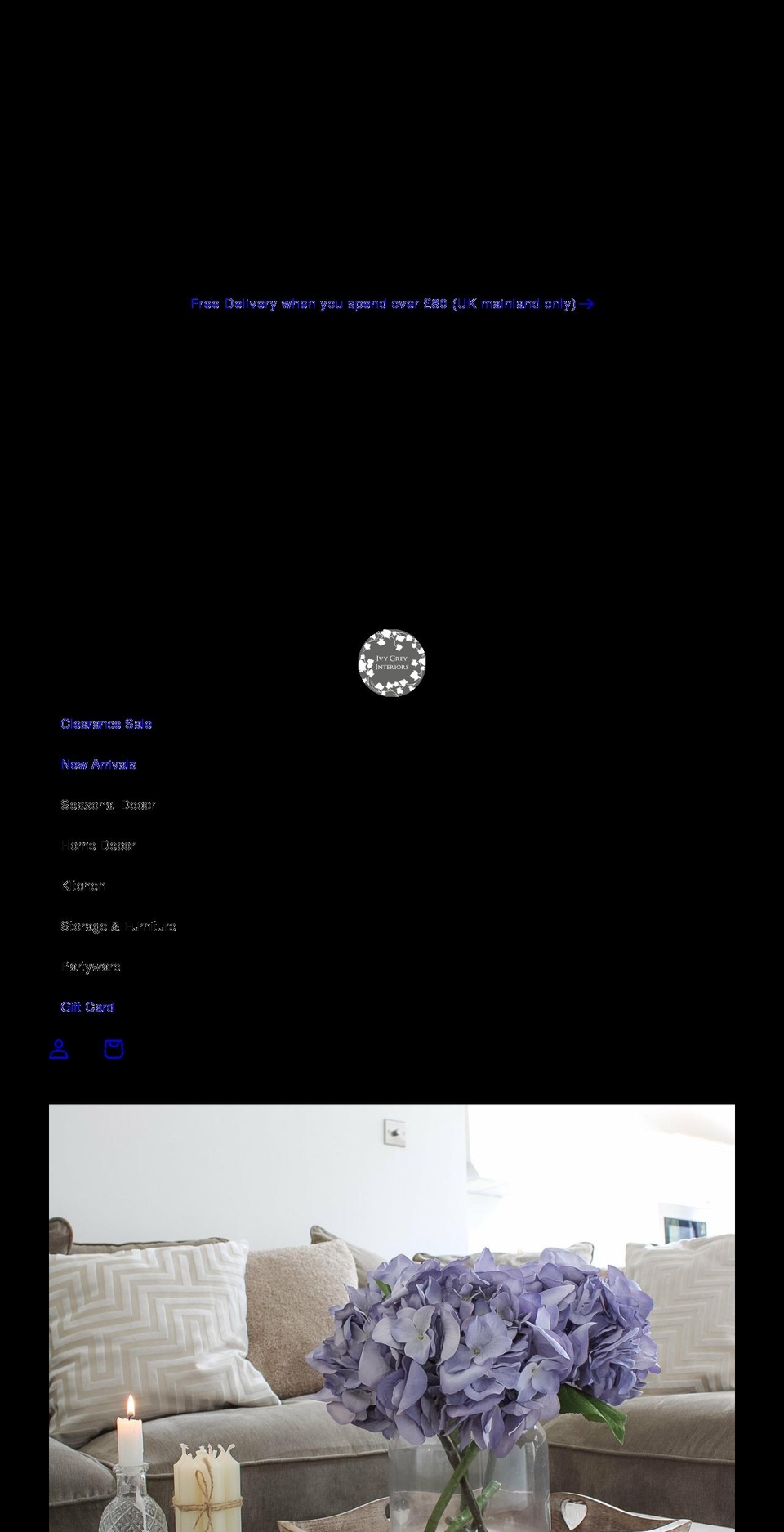 ivygreyinteriors.co.uk shopify website screenshot