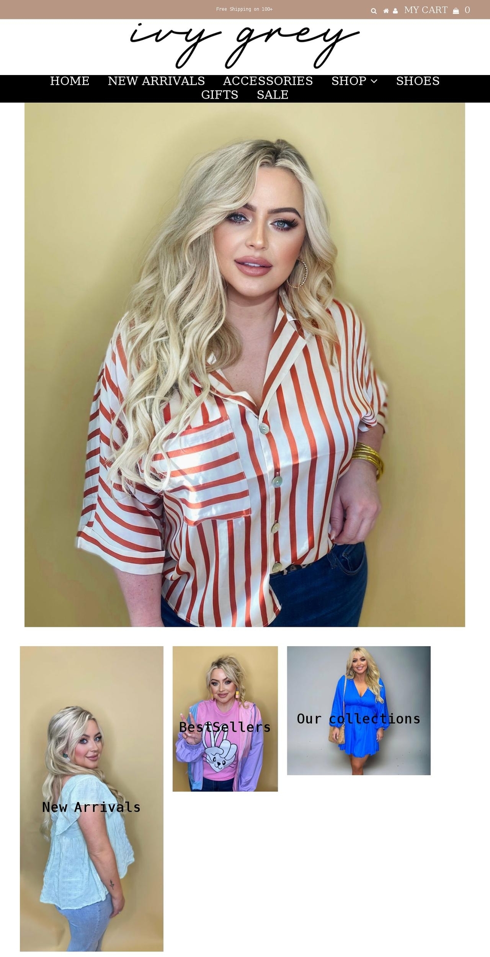 ivygreyonline.com shopify website screenshot