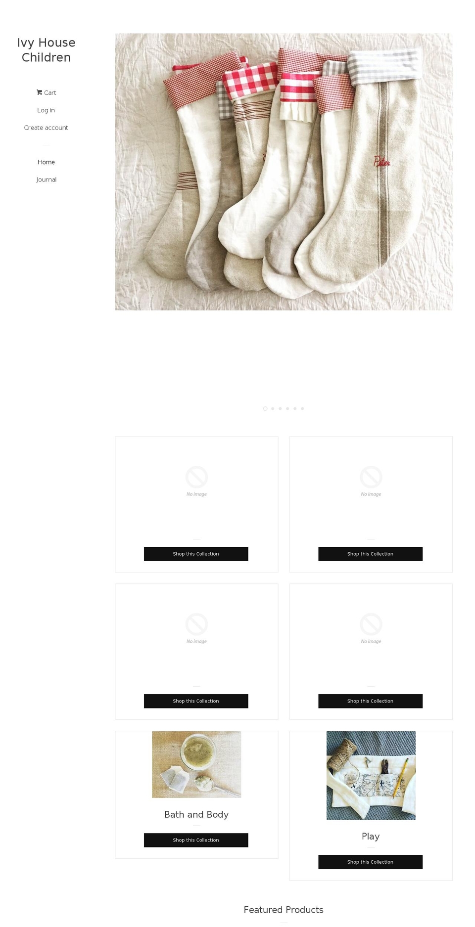 ivyhousechildren.com — Shopify storefront screenshot
