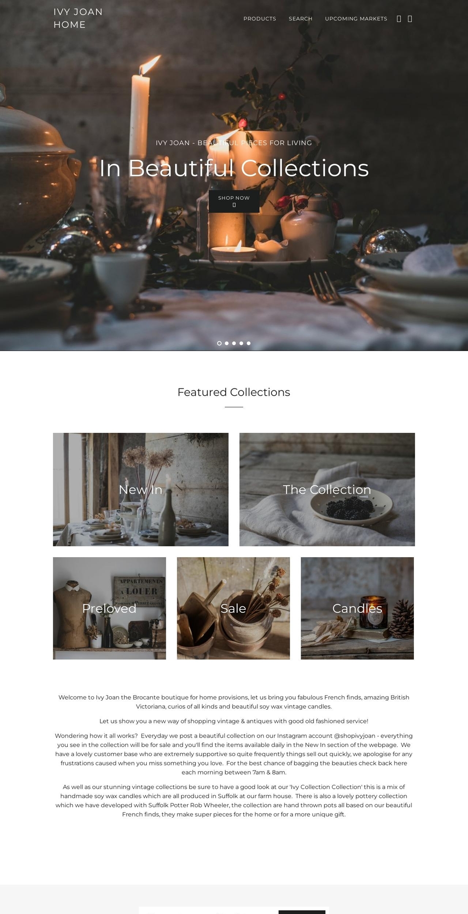 ivyjoan.co.uk shopify website screenshot