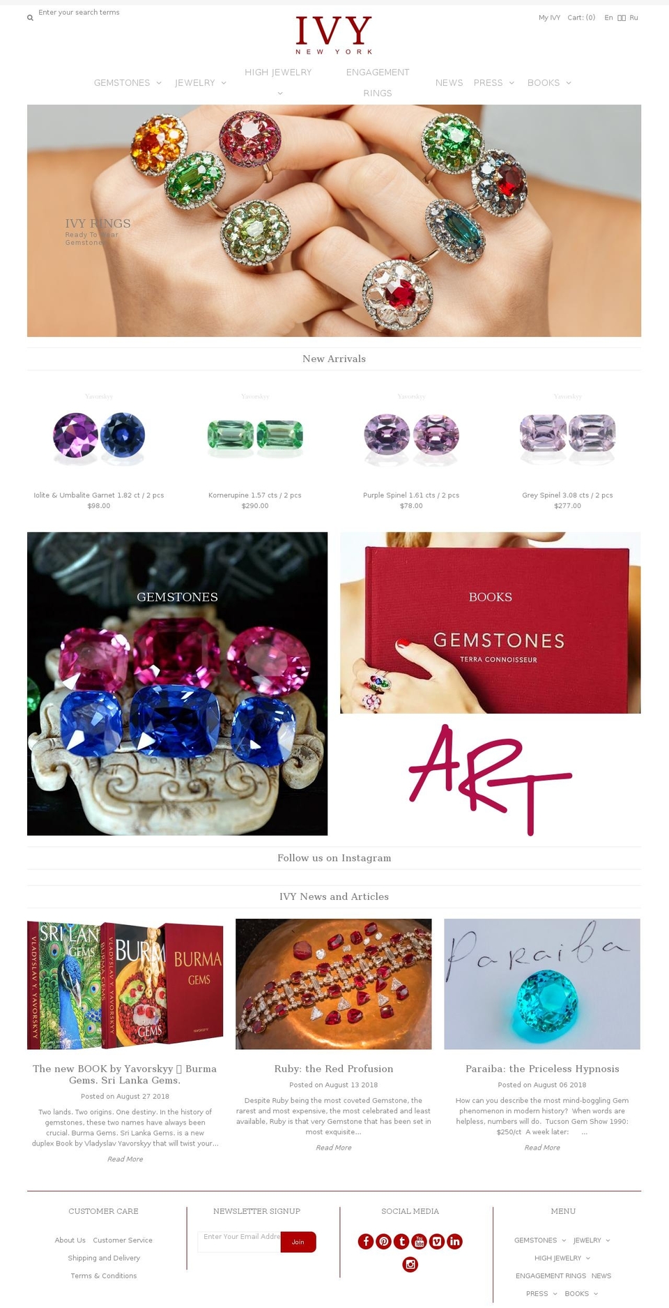 ivynewyork.com — Shopify storefront screenshot