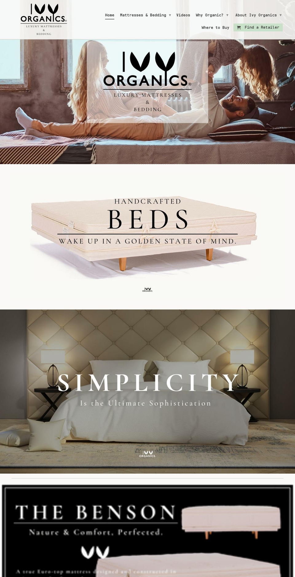 ivyorganics.com shopify website screenshot