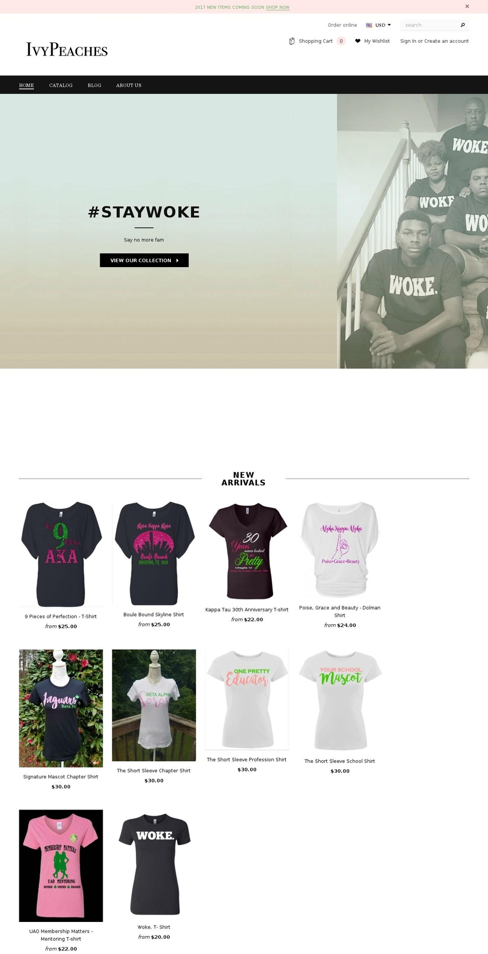 ivypeaches.com shopify website screenshot