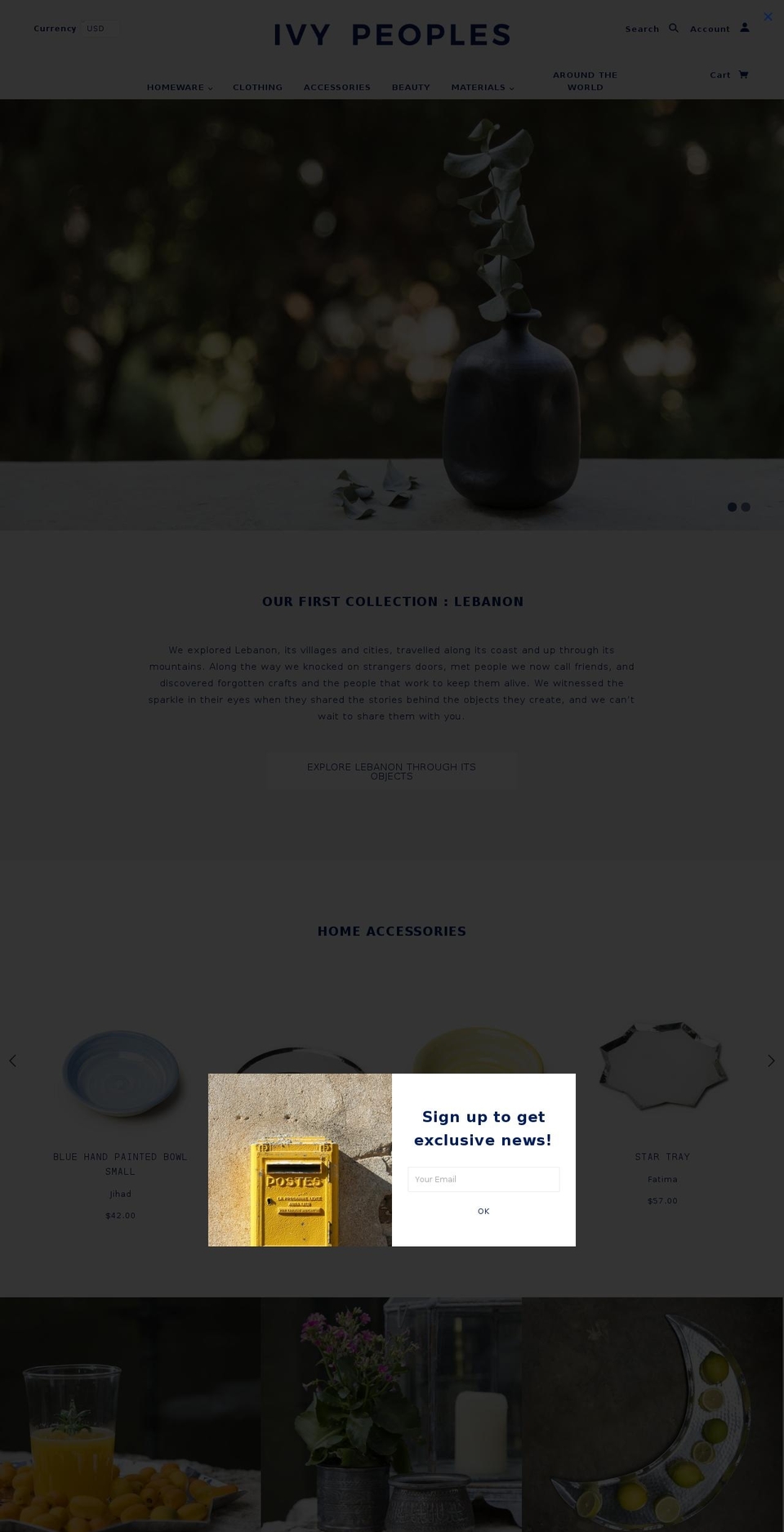 ivypeoples.com — Shopify storefront screenshot