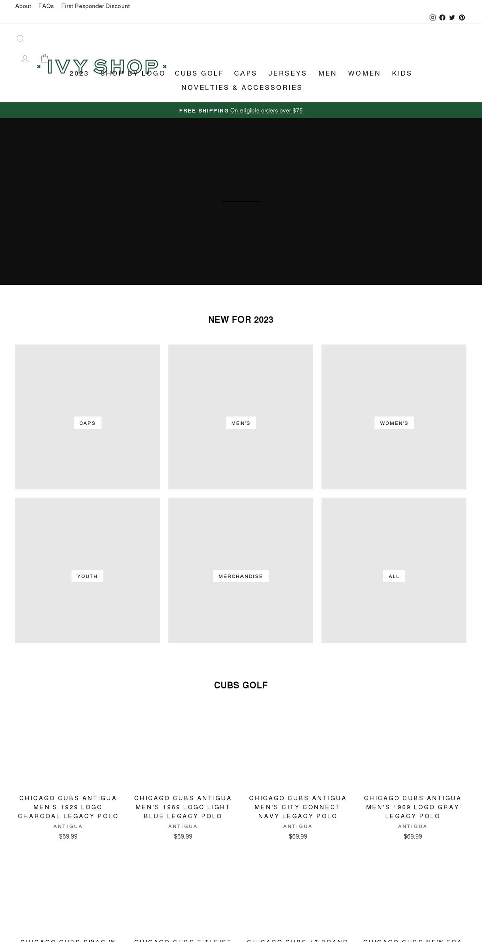 ivyshop.com shopify website screenshot