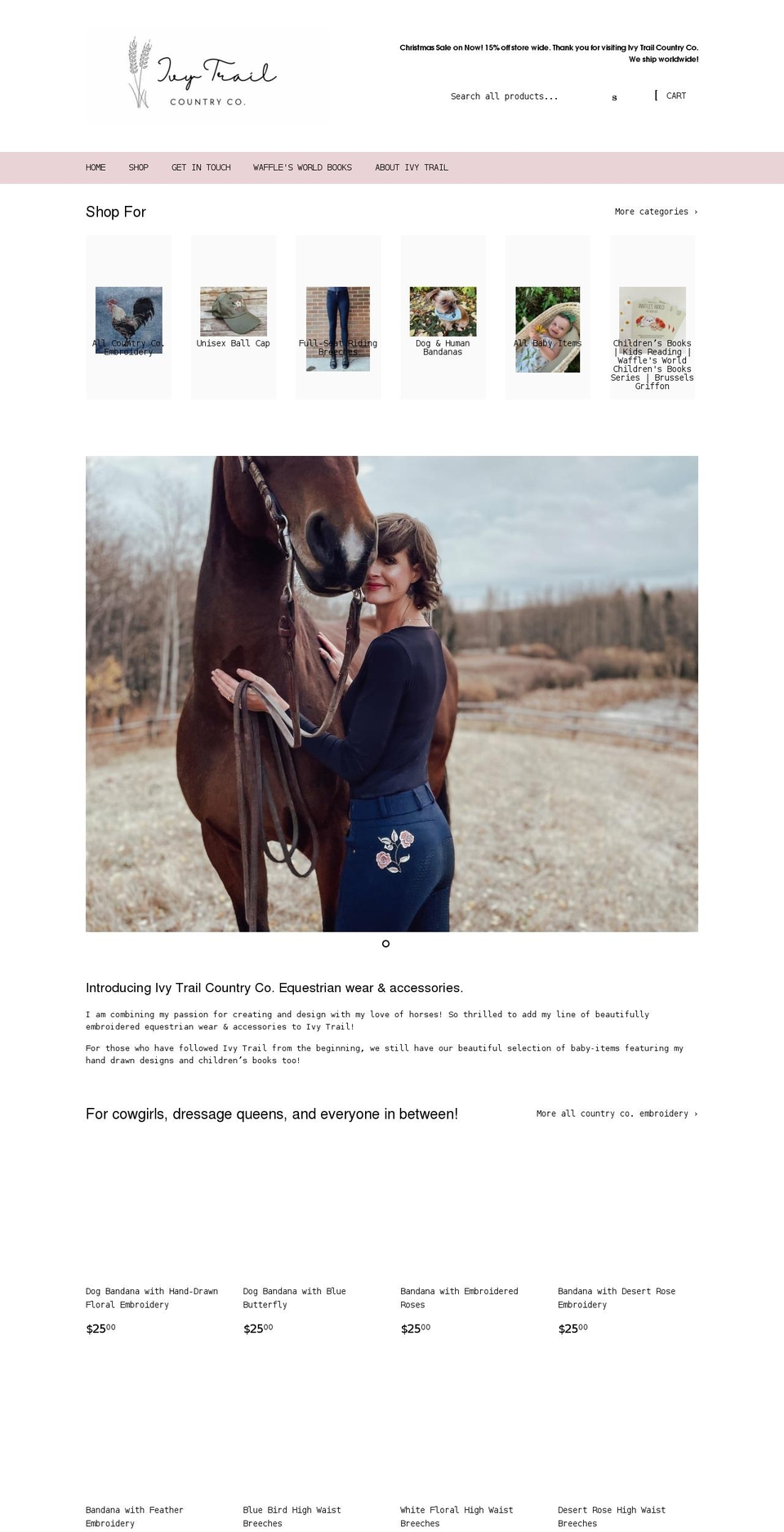 ivytrailboutique.com shopify website screenshot