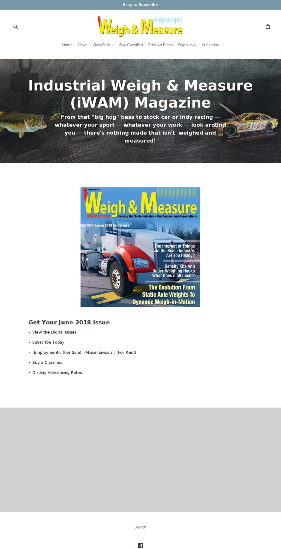 iwammag.com shopify website screenshot