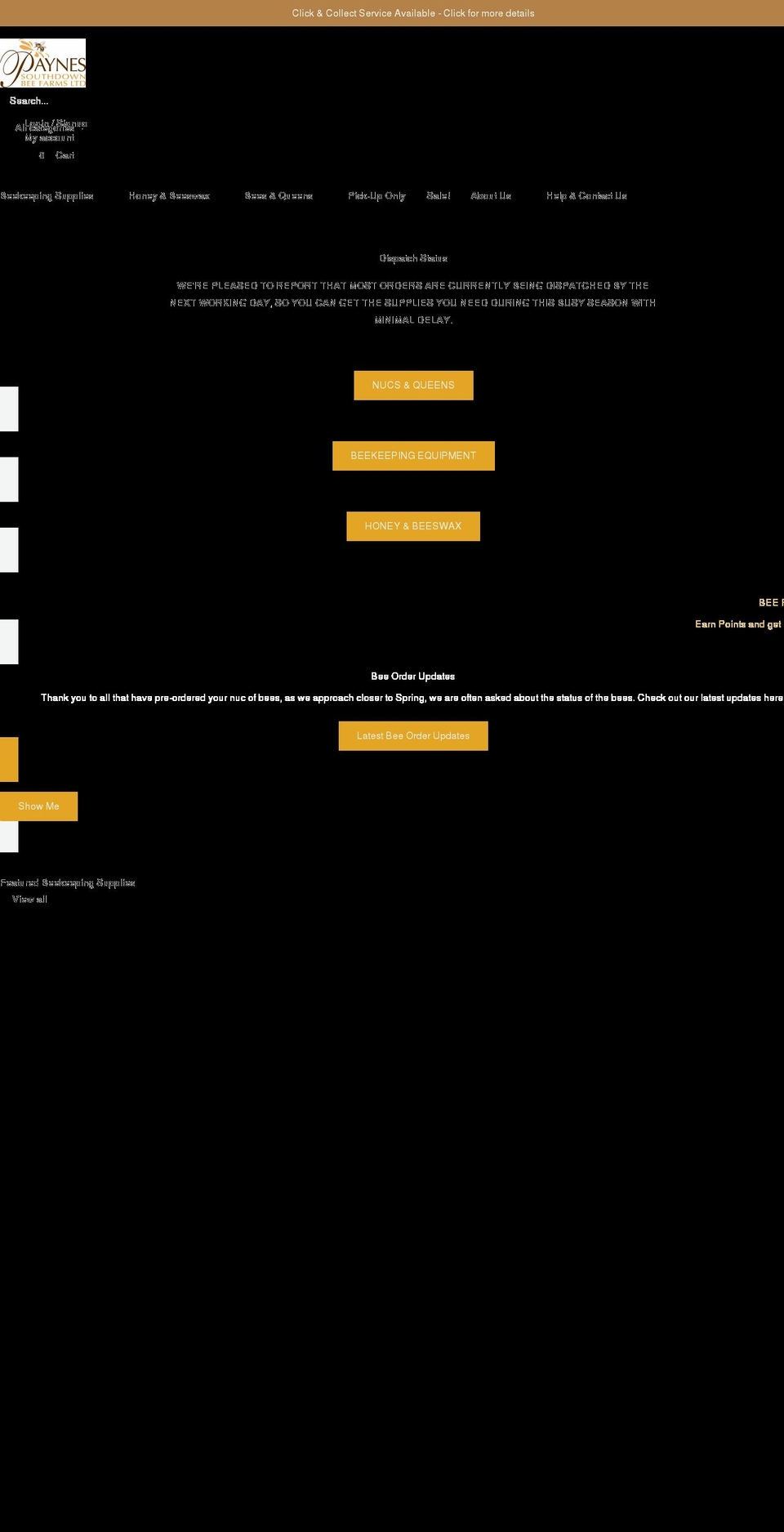 iwantbees.com shopify website screenshot