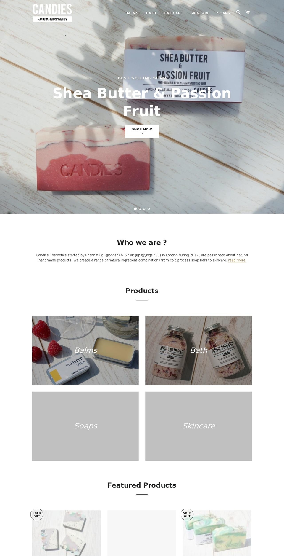 iwantcandies.com — Shopify storefront screenshot