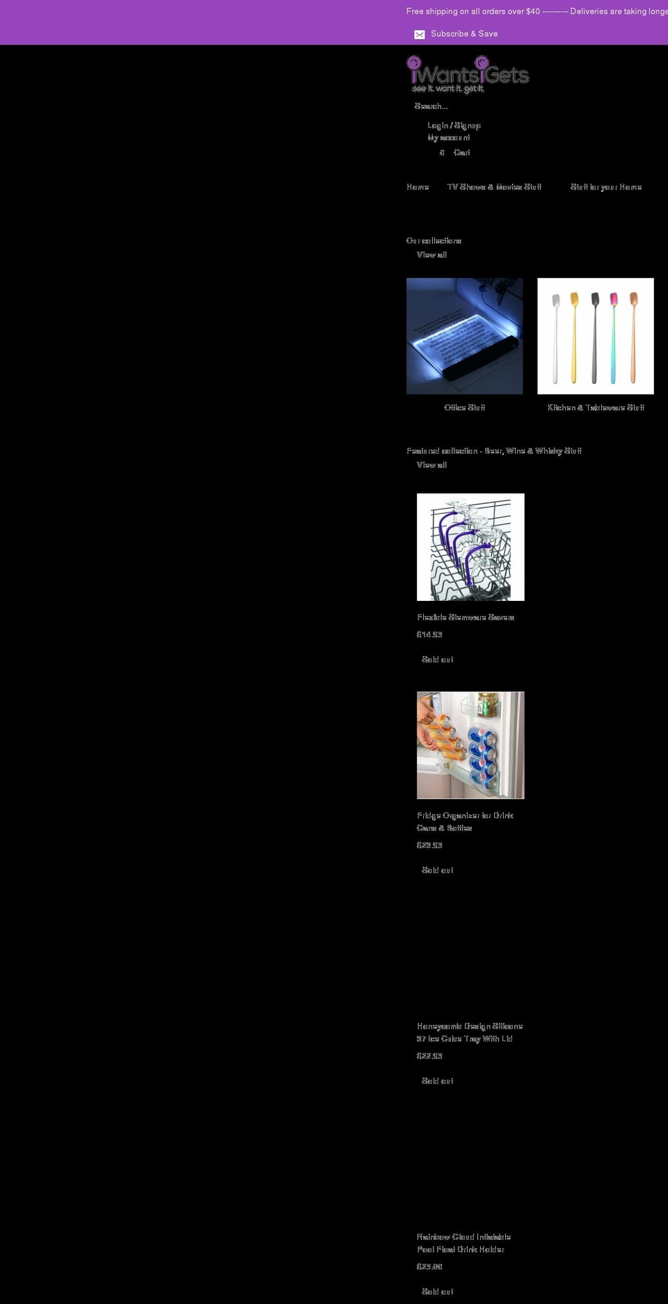 iwantsigets.com shopify website screenshot