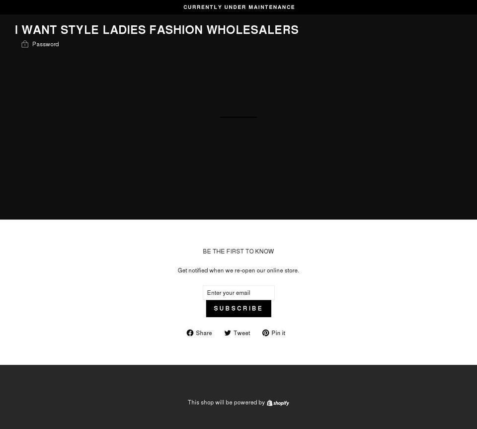 iwantstyle.co.uk shopify website screenshot