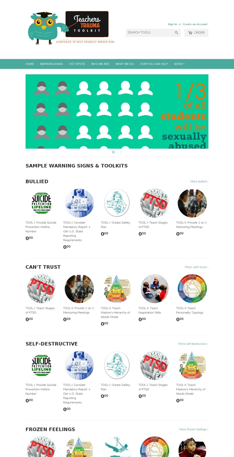 iwasabusedasachild.com shopify website screenshot