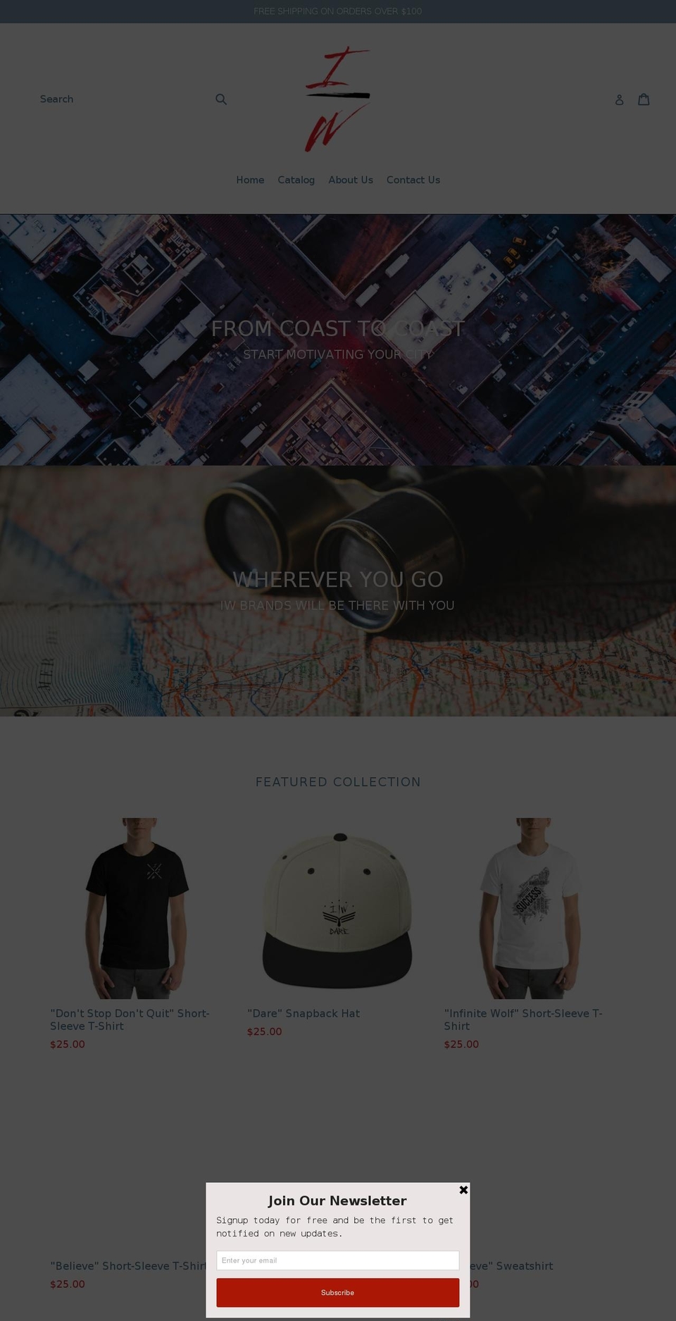 iwbrands.com — Shopify storefront screenshot