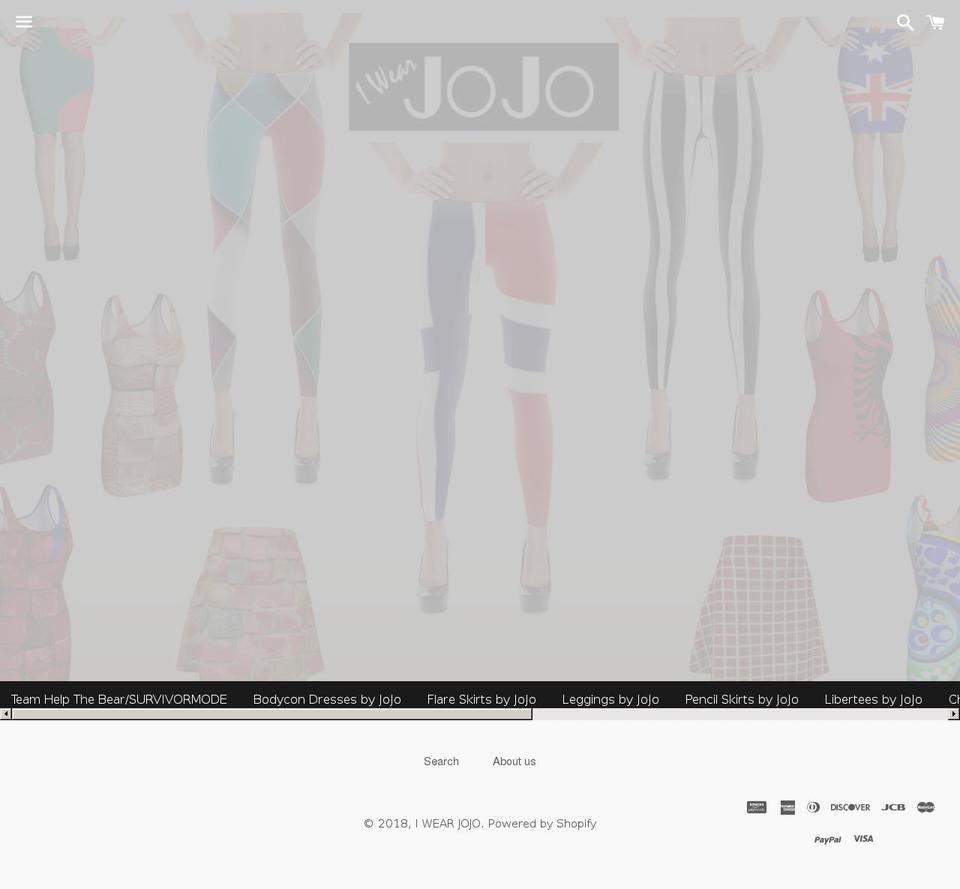 iwearjojo.com — Shopify storefront screenshot