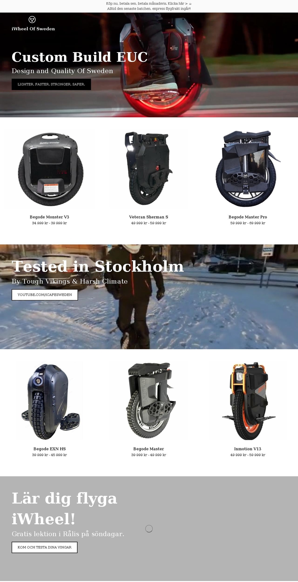 iwheel.se shopify website screenshot