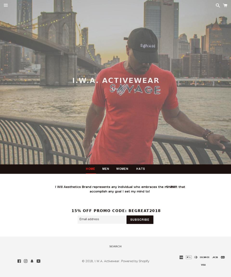 iwillaesthetics.com — Shopify storefront screenshot