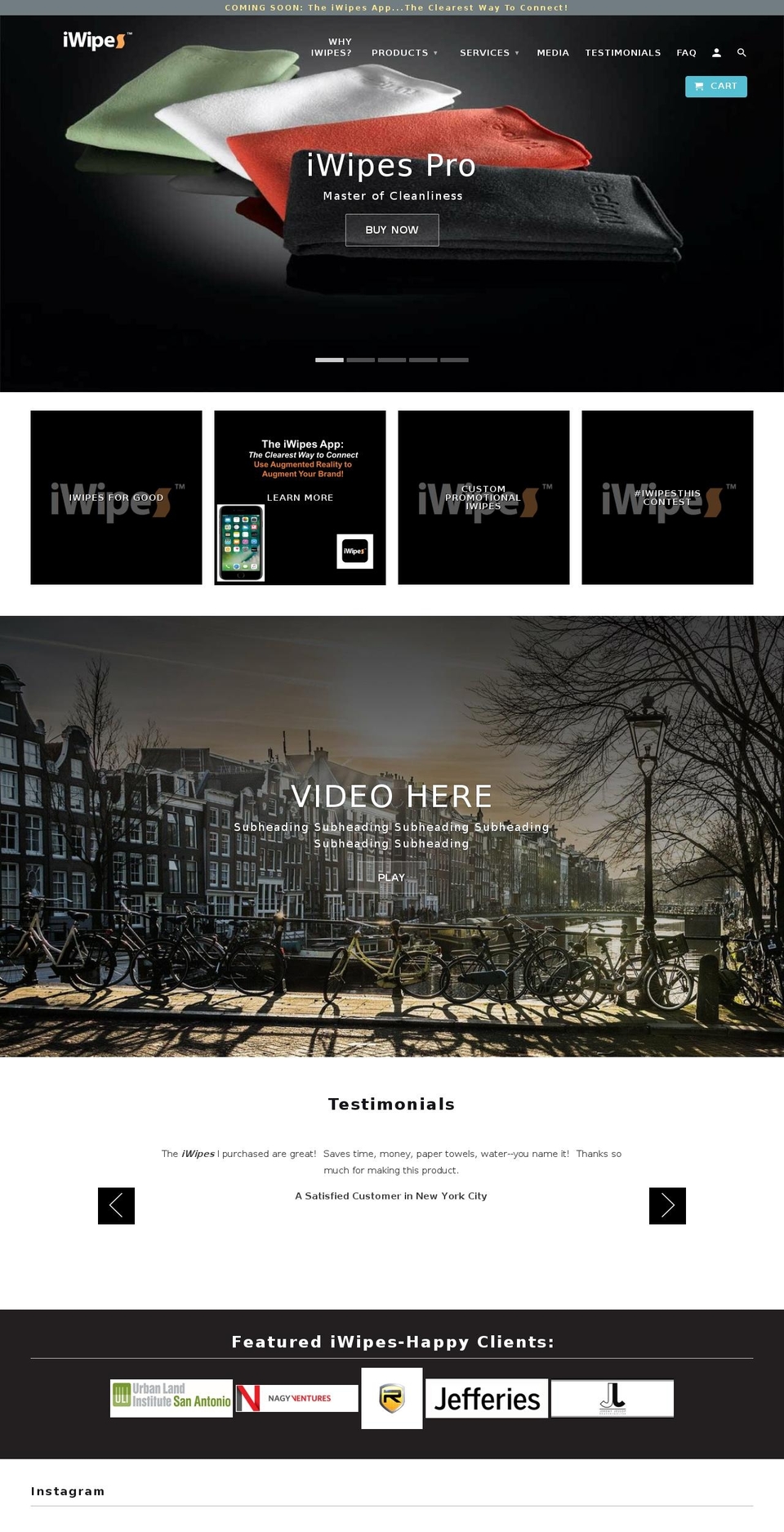 iwipesforgood.com — Shopify storefront screenshot