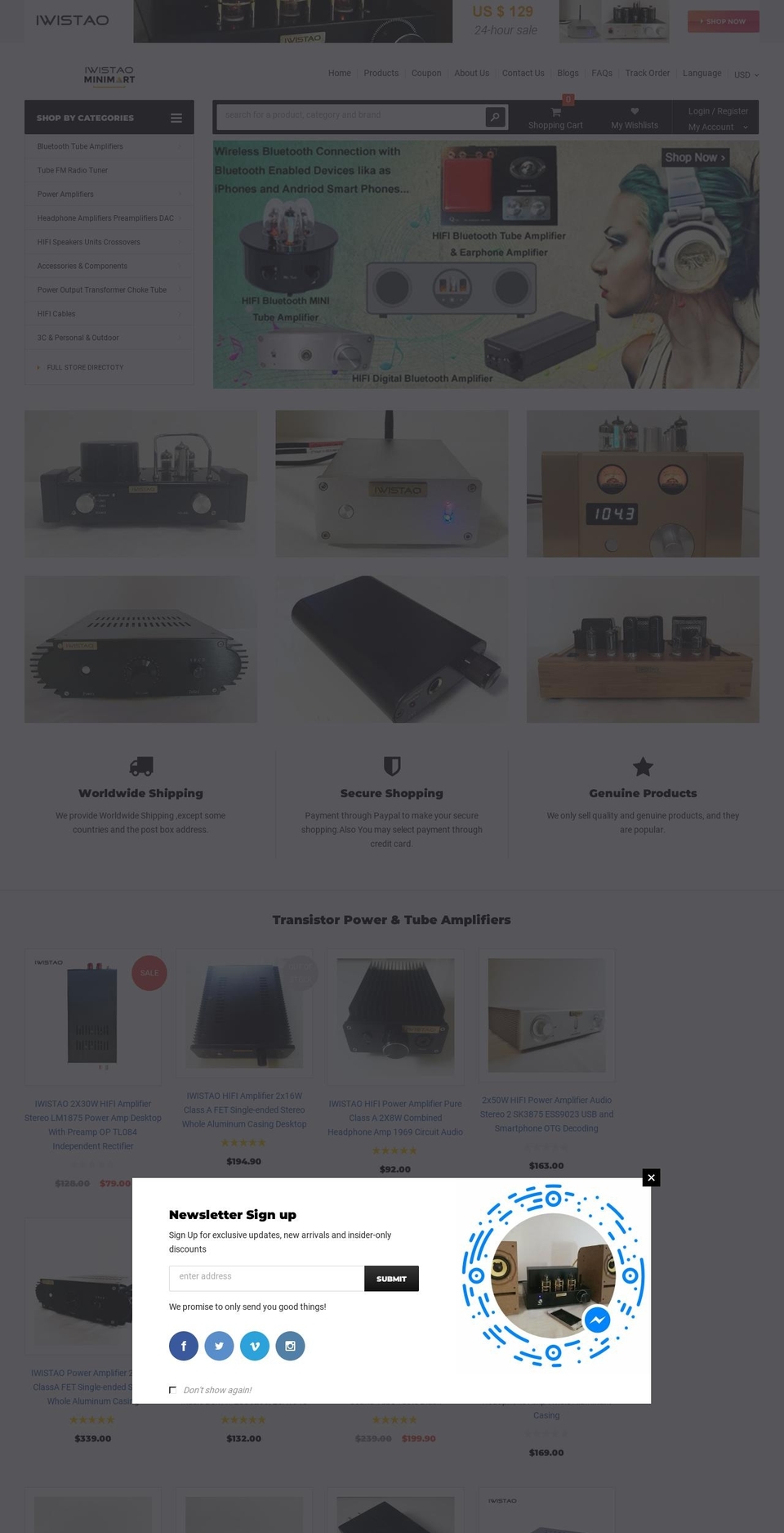 MiniMart Shopify theme site example iwistao.com