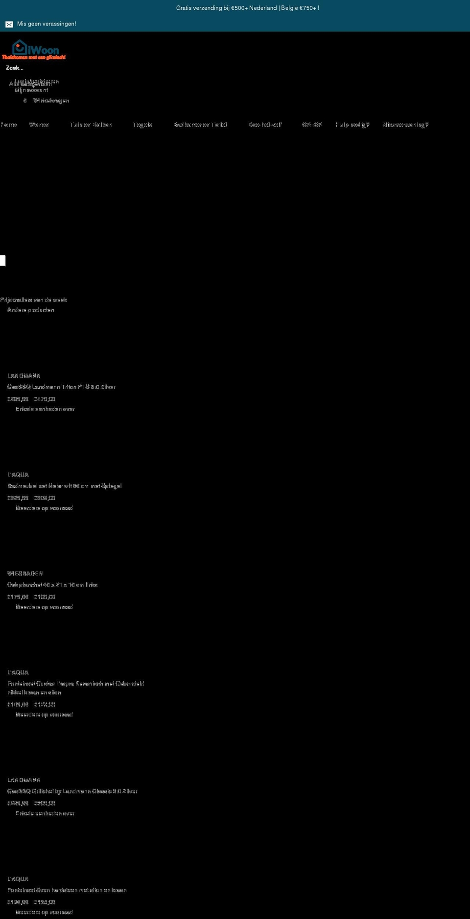 iwoon.nl shopify website screenshot