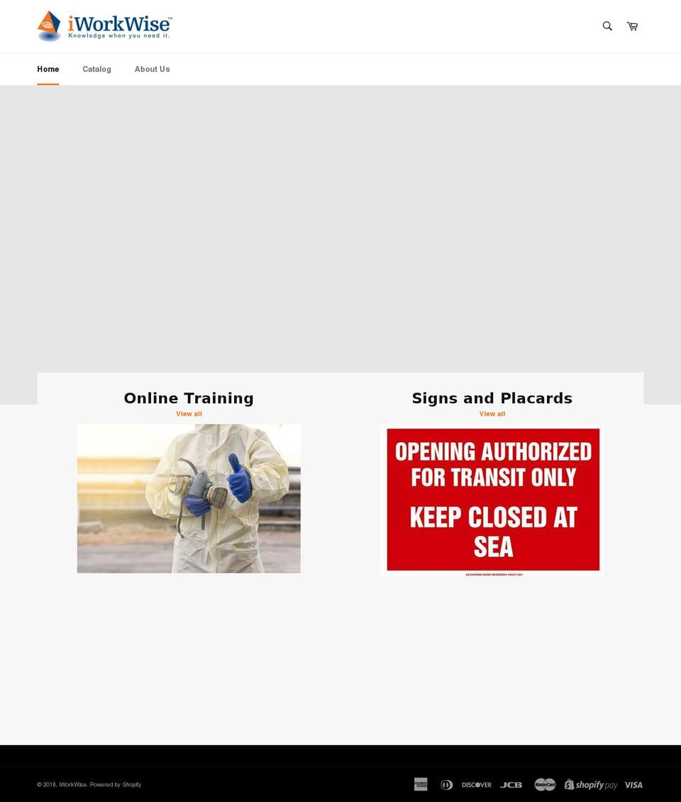 iworkwiseonline.com shopify website screenshot