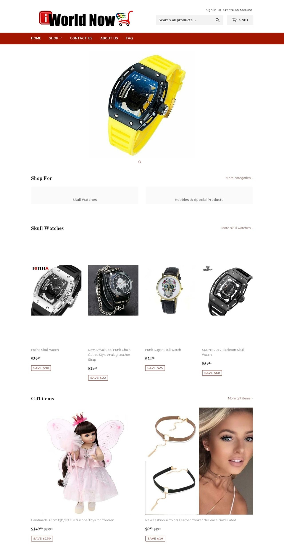 iworldnow.com shopify website screenshot