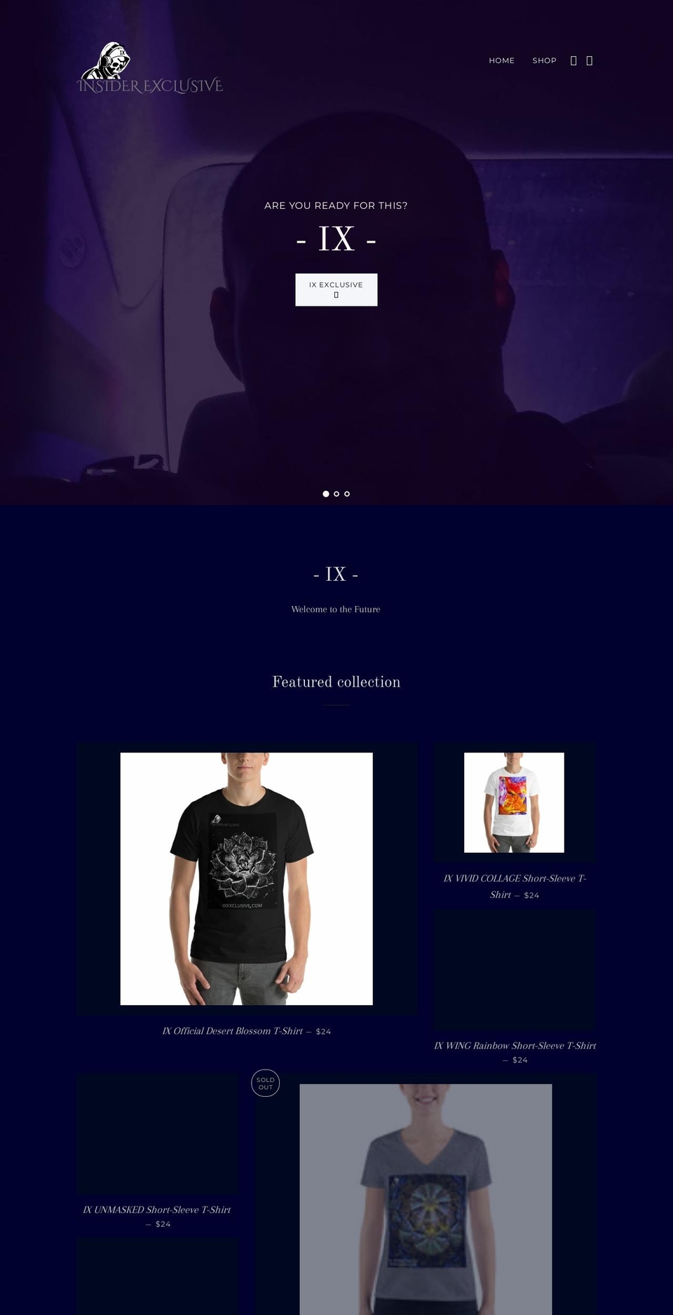 ixexclusive.com — Shopify storefront screenshot