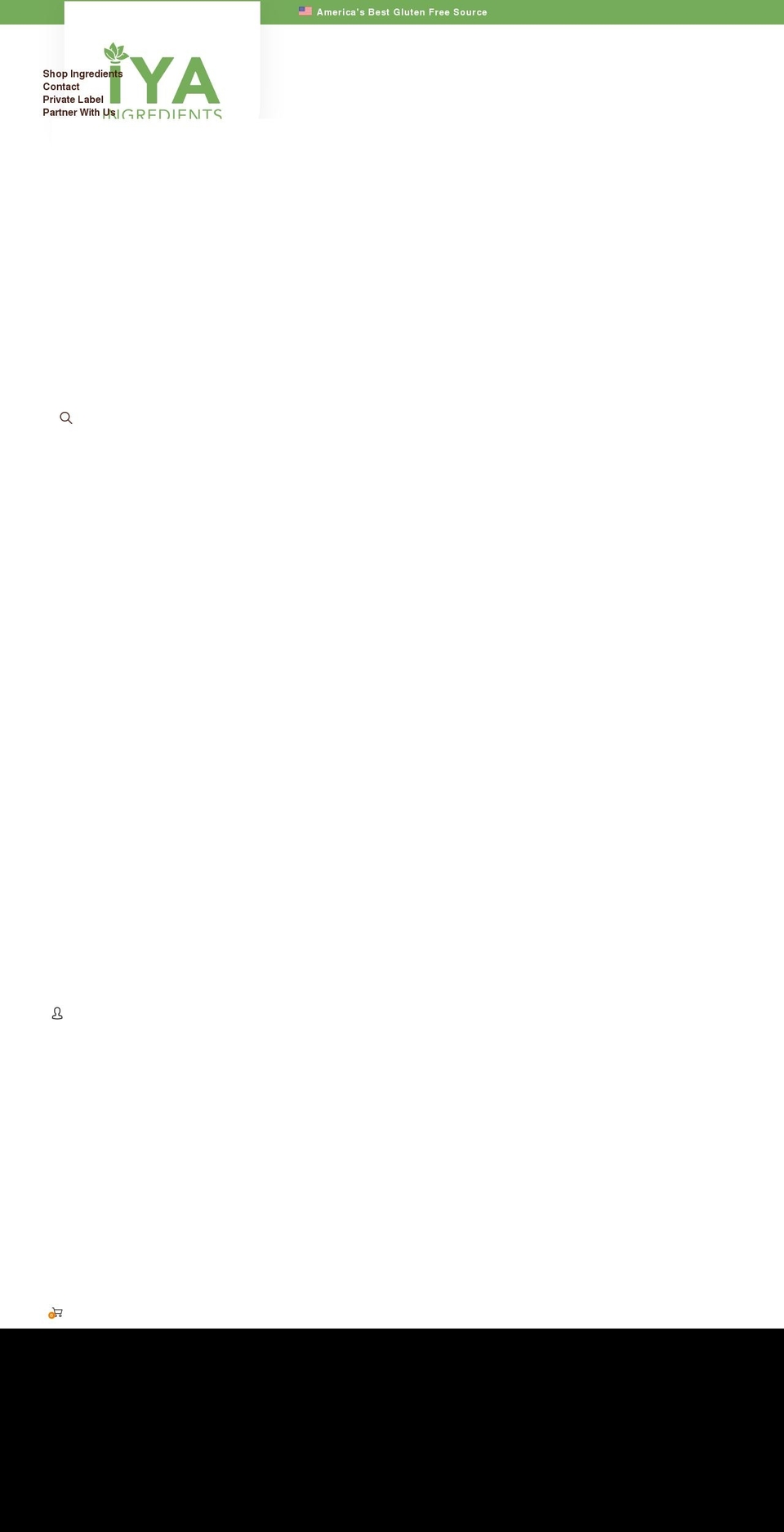 iyaingredients.com shopify website screenshot