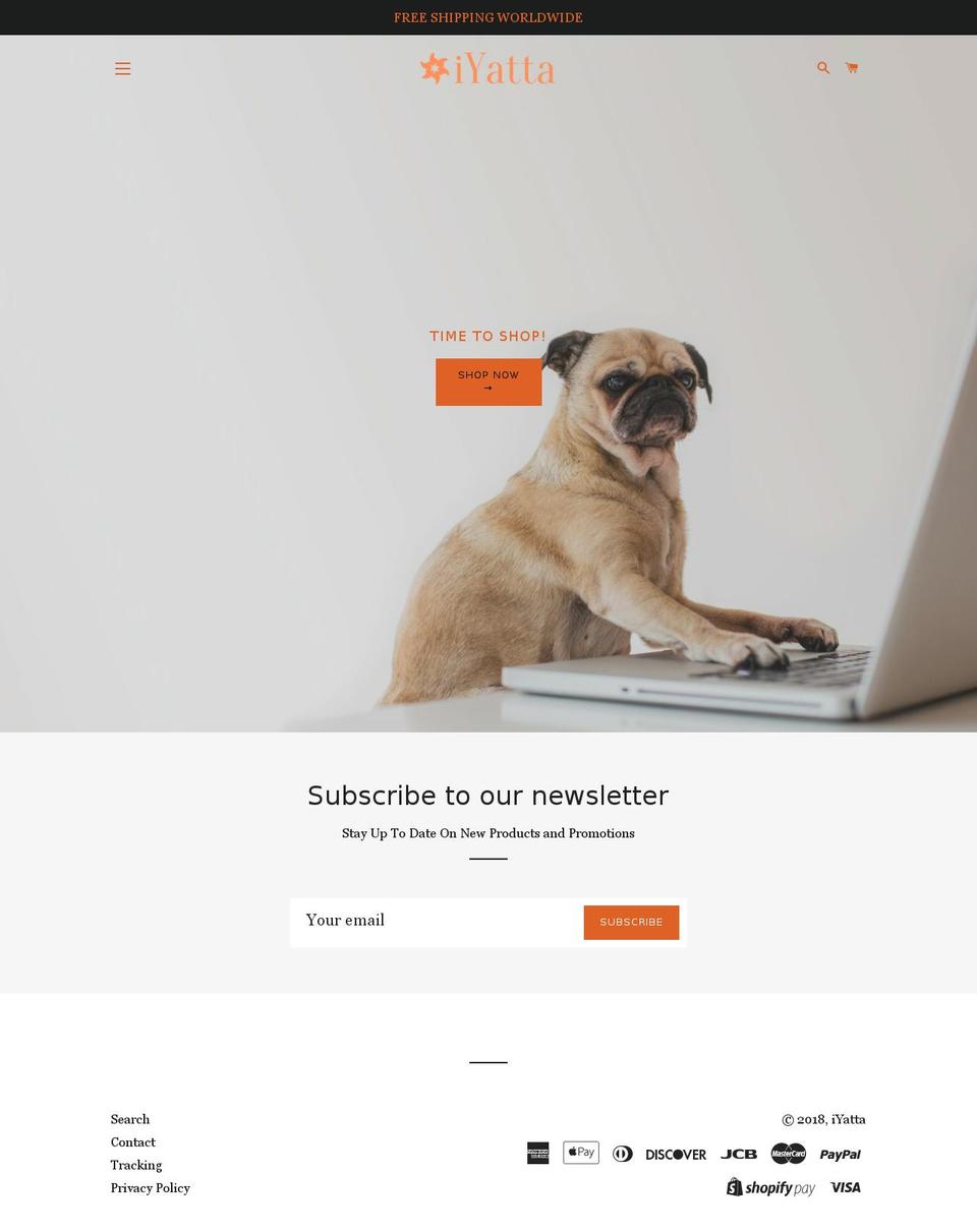 iyatta.com — Shopify storefront screenshot