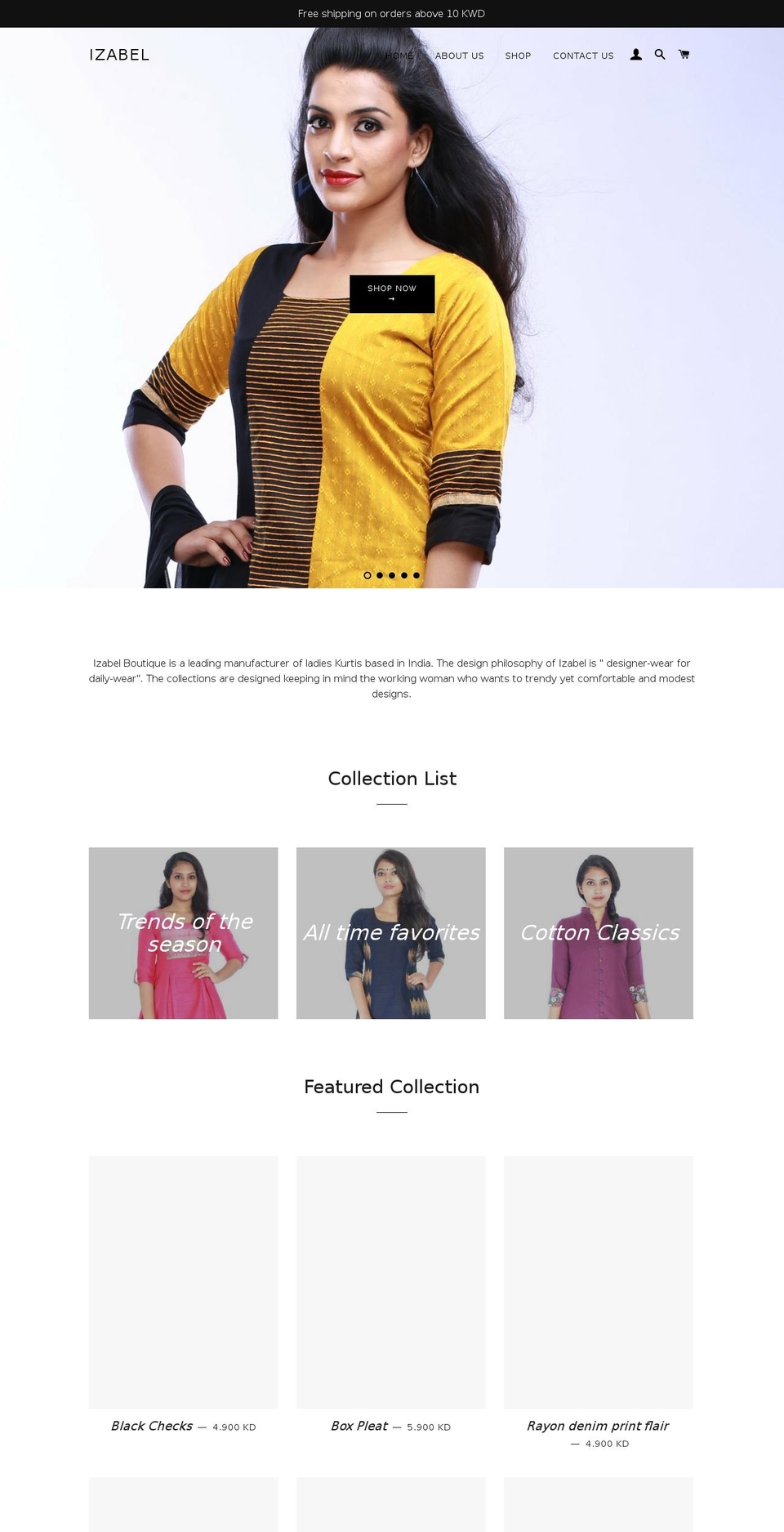 izabel.me shopify website screenshot