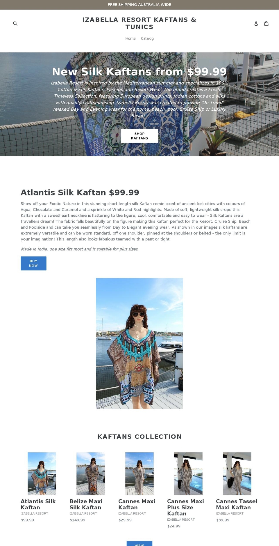 izabellaresort.com shopify website screenshot
