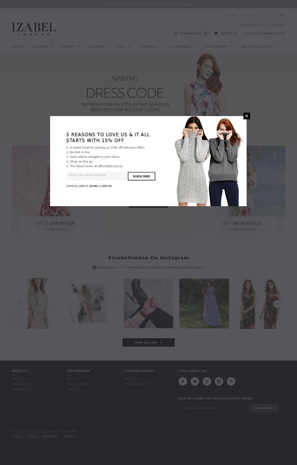 Izabel-New-Feb-1-2016 - optimized Shopify theme site example izabellondon.com