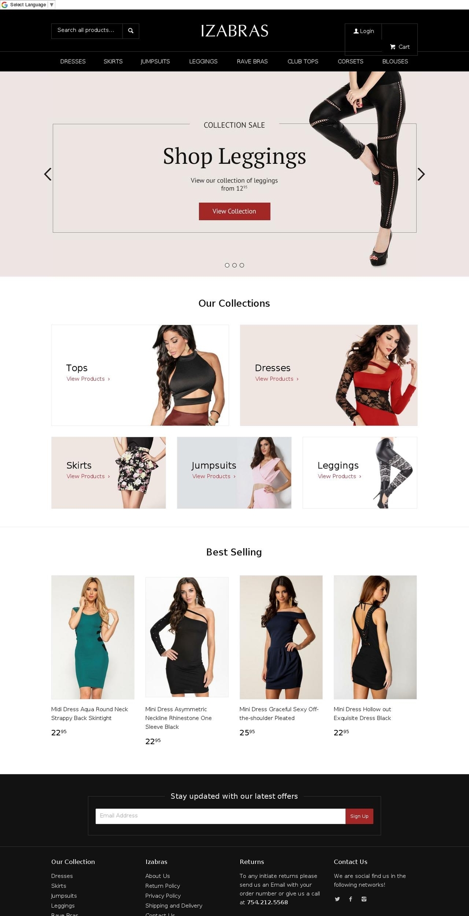 izabras.com — Shopify storefront screenshot