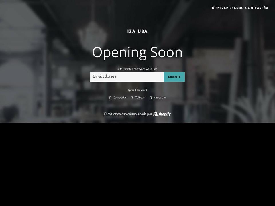izausa.com shopify website screenshot