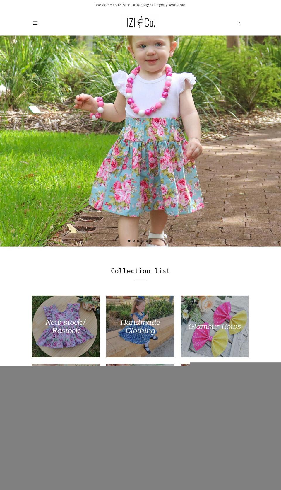 iziandco.com shopify website screenshot