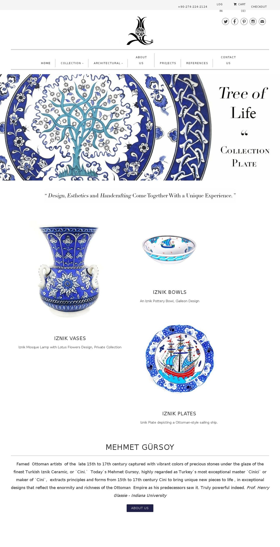 iznikcini.com shopify website screenshot