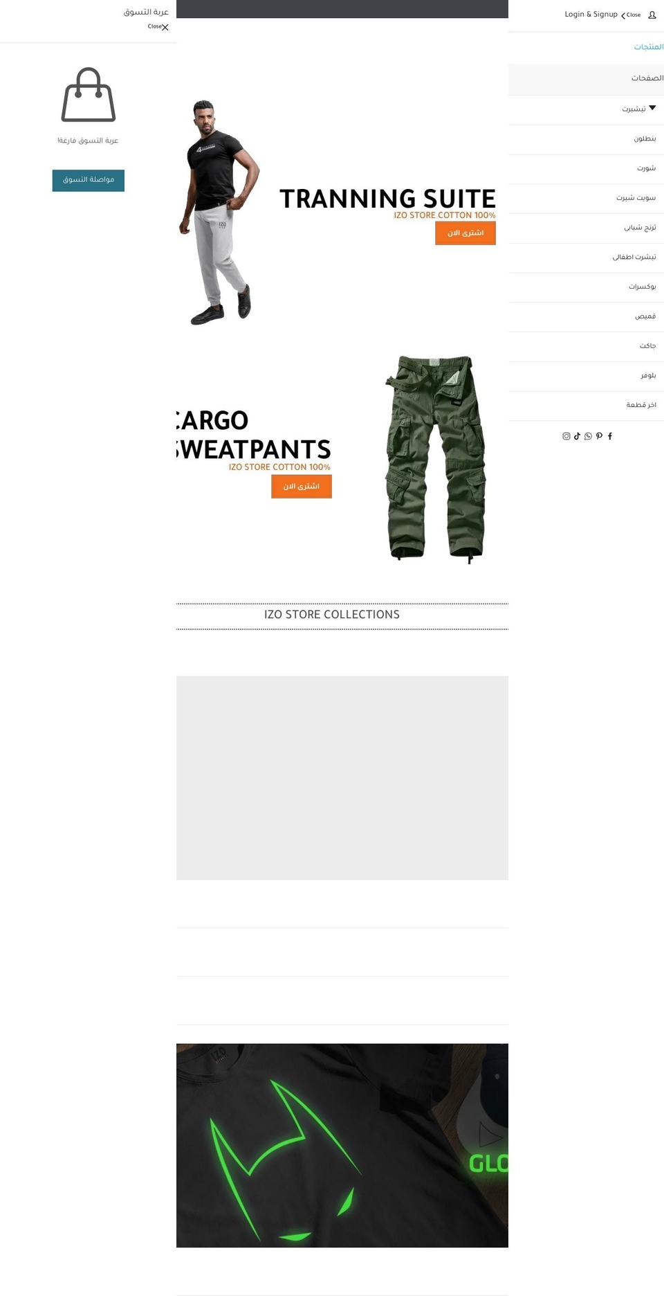 izostores.com shopify website screenshot