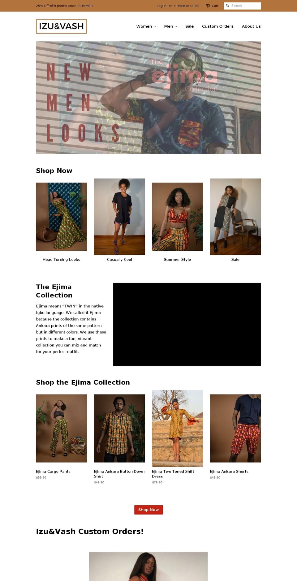 izuandvash.com — Shopify storefront screenshot